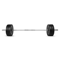 Thumbnail for 1441 Fitness 7 Ft Olympic Bar with Rubber Bumper Plates - 80 KG Set