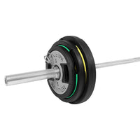 Thumbnail for 1441 Fitness7 Ft Olympic Barbell with Dual Grip Olympic Plates Set | 80 kg