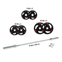 Thumbnail for J009 Multi Function Machine with 80 Kg Plate set, Adjustable Bench & Flooring