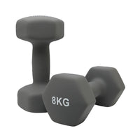 Thumbnail for 1441 Fitness Neoprene Hex Dumbbells 1 to 10 KG (Sold as Pair)