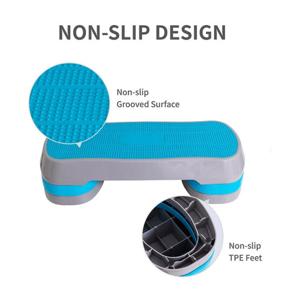 1441 FItness Adjustable Fitness Step - Blue