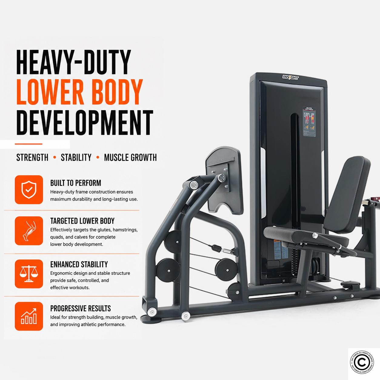 Insight Fitness Seated Leg Press - SA016