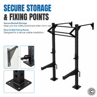Thumbnail for 1441 Fitness Wall Mounted Squat Rack