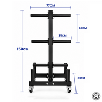 Thumbnail for Commercial Plate Rack and Bar Holder with Wheels