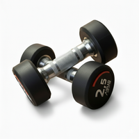 Thumbnail for Apus Commercial Rubber Round Dumbbells - 2.5KG