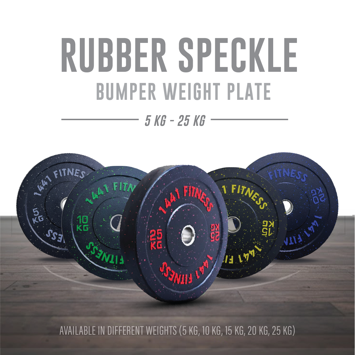 1441 Fitness Speckled Bumper Plates