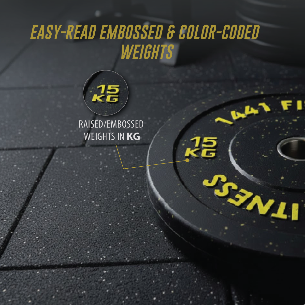 1441 Fitness Speckled Bumper Plates