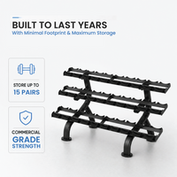 Thumbnail for Insight Fitness 3 Tier Dumbbell Rack - DR027