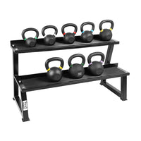 Thumbnail for 1441 Fitness Powder Coated Kettlebell - 6 Kg to 20 Kg - 8 Pcs Set with Rack