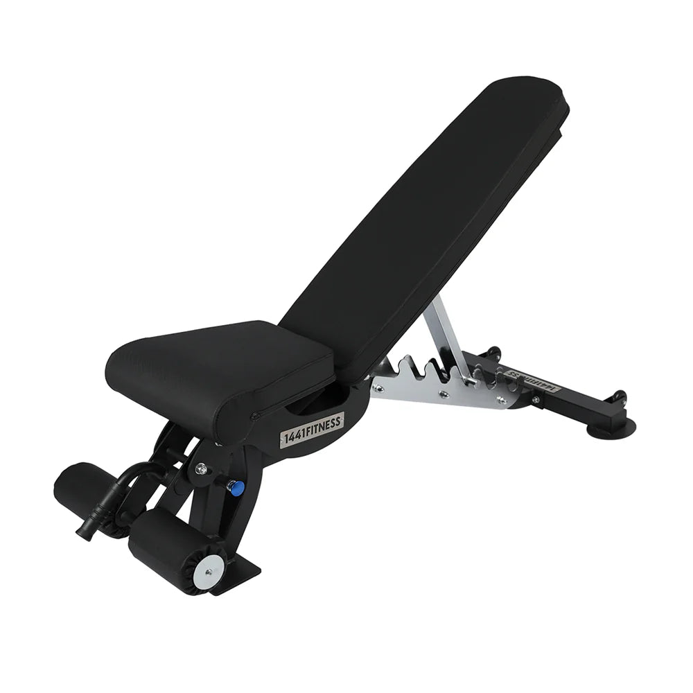 Adjustable bench A8007 for home gym workout 7 Ft Olympic Barbell with Tri Grip Plates Set | 50 kg  Adjustable Squat Stand - SQR01