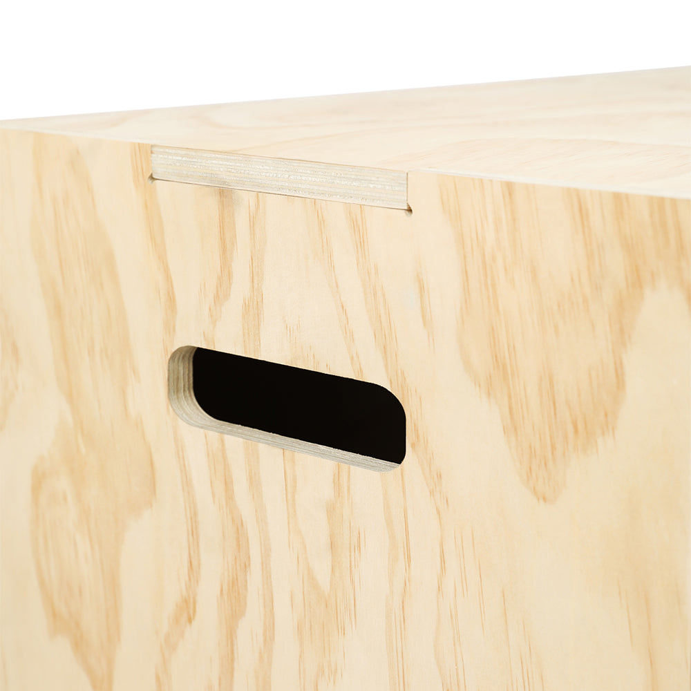 Wooden Plyobox- Built-in handle slots for ease in carrying or moving