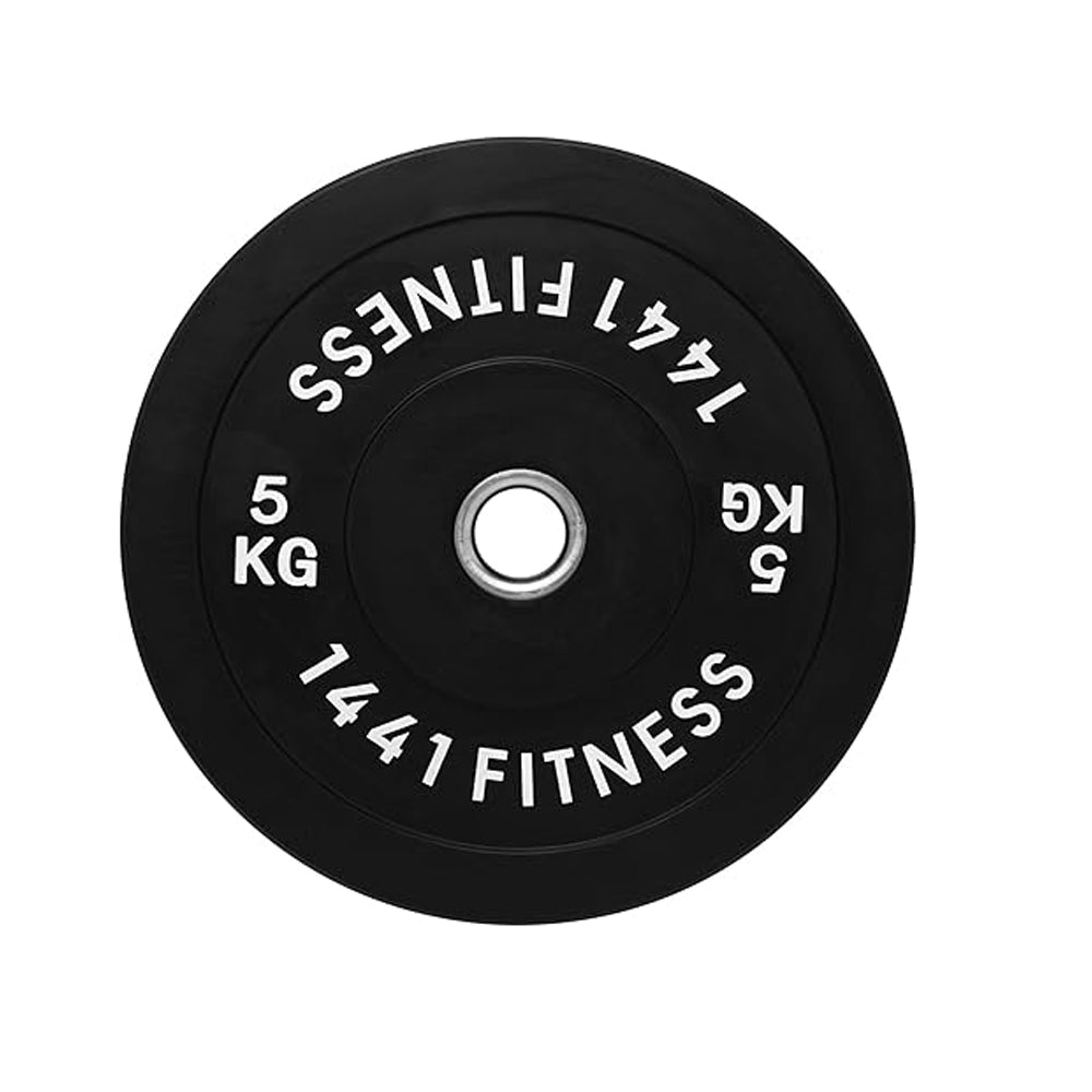 1441 Fitness Black Rubber Bumper Plates (5 KG - 25 KG)