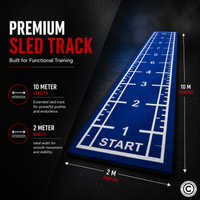 Thumbnail for Sled Track Grass with Marking - 10 x 2 Meters (Blue)