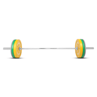 Thumbnail for Premium Color Bumper Plates with 7 Ft Olympic Bar - 130 Kg Set - Bundle Offer