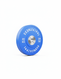 Thumbnail for Premium Competition Rubber Bumper Plates with 7 Ft Olympic Bar - 140 KG set - Bundle Offer - 20KG