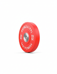 Thumbnail for Premium Competition Rubber Bumper Plates with 7 Ft Olympic Bar - 140 KG set - Bundle Offer - 25G