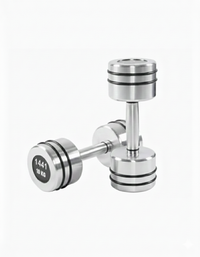Thumbnail for 1441 Fitness Chrome Dumbbells Set 1 Kg to 10 Kg with Vertical Rack - Bundle Offer - 10KG
