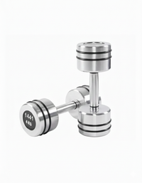 Thumbnail for 1441 Fitness Chrome Dumbbells Set 1 Kg to 10 Kg with Vertical Rack - Bundle Offer - 4KG