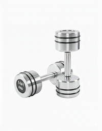 Thumbnail for 1441 Fitness Chrome Dumbbells Set 1 Kg to 10 Kg with Vertical Rack - Bundle Offer - 6KG