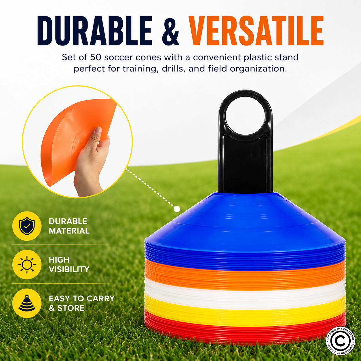 1441 Fitness Marker Cone For Sports Training - MND-WG229