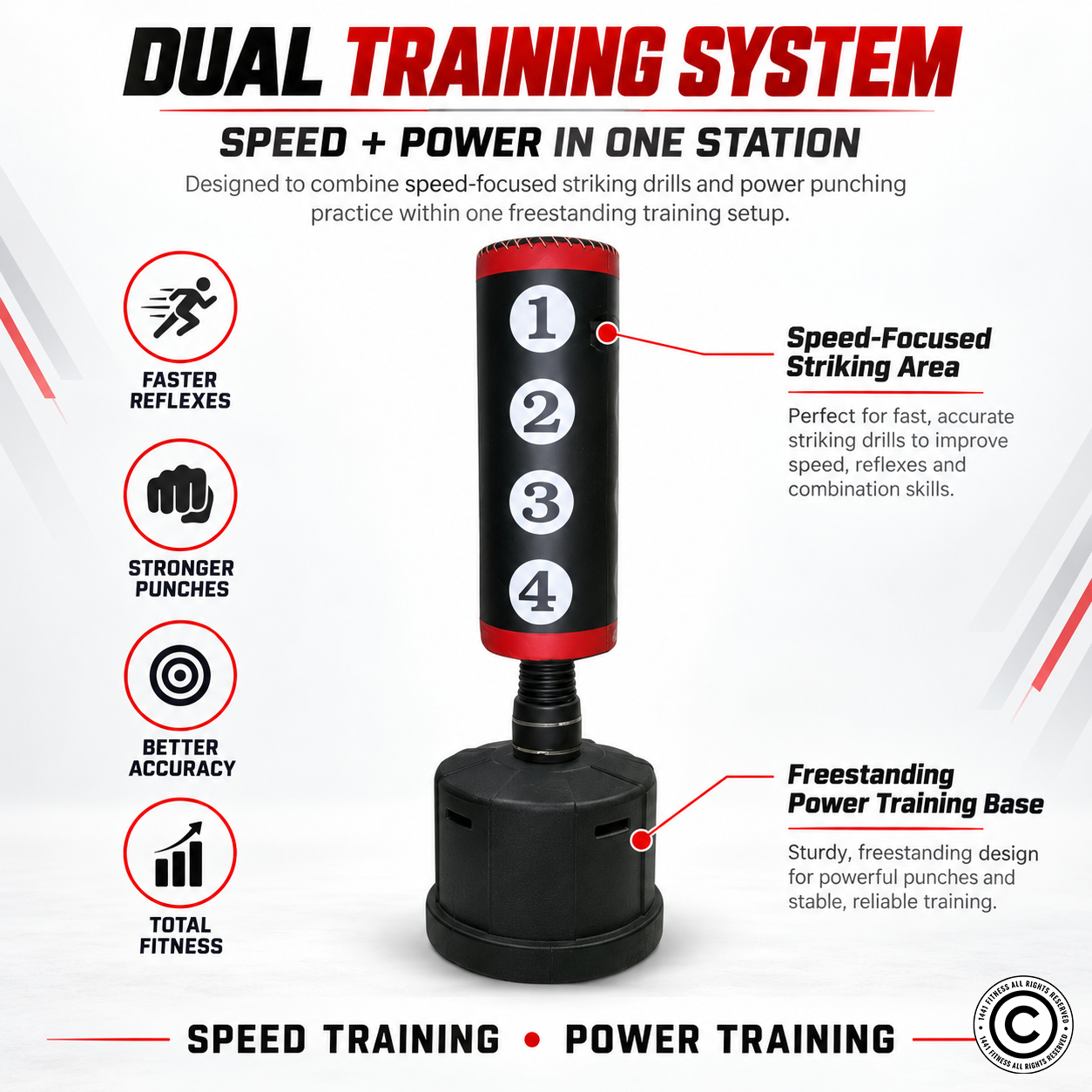 TA Sport Freestanding Boxing Training Stand TLS-C[1234]