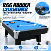 Thumbnail for Milano Italy 8FT Billiard Table with Accuslate Playing Surface ES-BT181A58