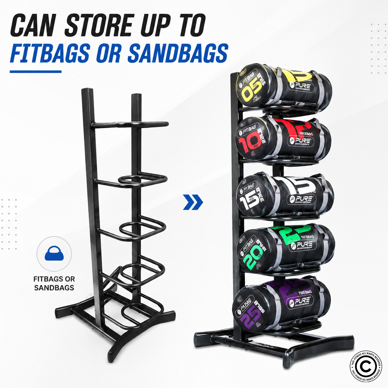 1441 Fitness 5 Pc Sand Bag Rack