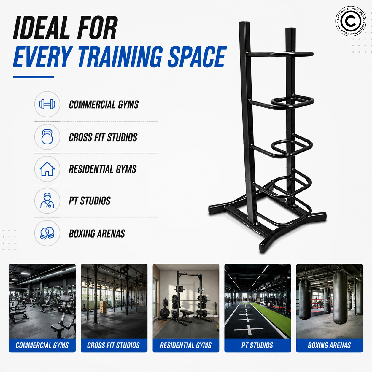 1441 Fitness 5 Pc Sand Bag Rack