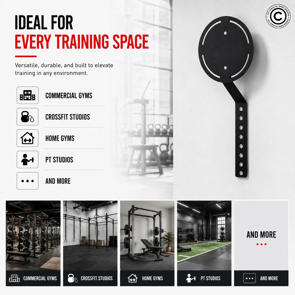 1441 Fitness Single Wall Ball Target