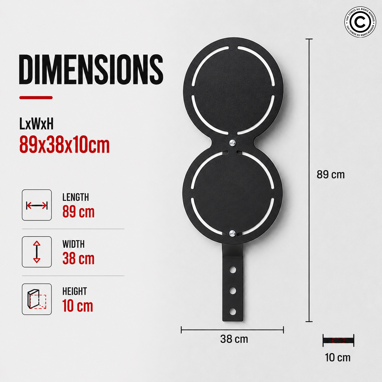 1441 Fitness Dual Wall Ball Target