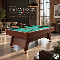 Thumbnail for Roma Italy 8FT Non-KD Billiard Table with Accuslate Surface HBT181D02S2