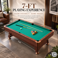 Thumbnail for Roma Italy 8FT Non-KD Billiard Table with Accuslate Surface HBT181D02S2