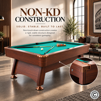 Thumbnail for Roma Italy 8FT Non-KD Billiard Table with Accuslate Surface HBT181D02S2