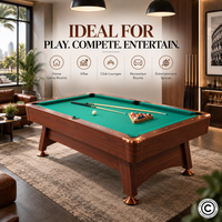Thumbnail for Roma Italy 8FT Non-KD Billiard Table with Accuslate Surface HBT181D02S2
