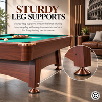 Thumbnail for Roma Italy 8FT Non-KD Billiard Table with Accuslate Surface HBT181D02S2