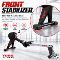 Thumbnail for York Fitness Magnetic Rowing Machine with LCD Display K7195SW