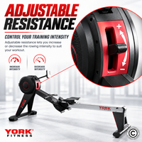 Thumbnail for York Fitness Magnetic Rowing Machine with LCD Display K7195SW