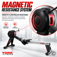 Thumbnail for York Fitness Magnetic Rowing Machine with LCD Display K7195SW