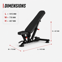 Thumbnail for Insight Fitness Adjustable Bench - DR016
