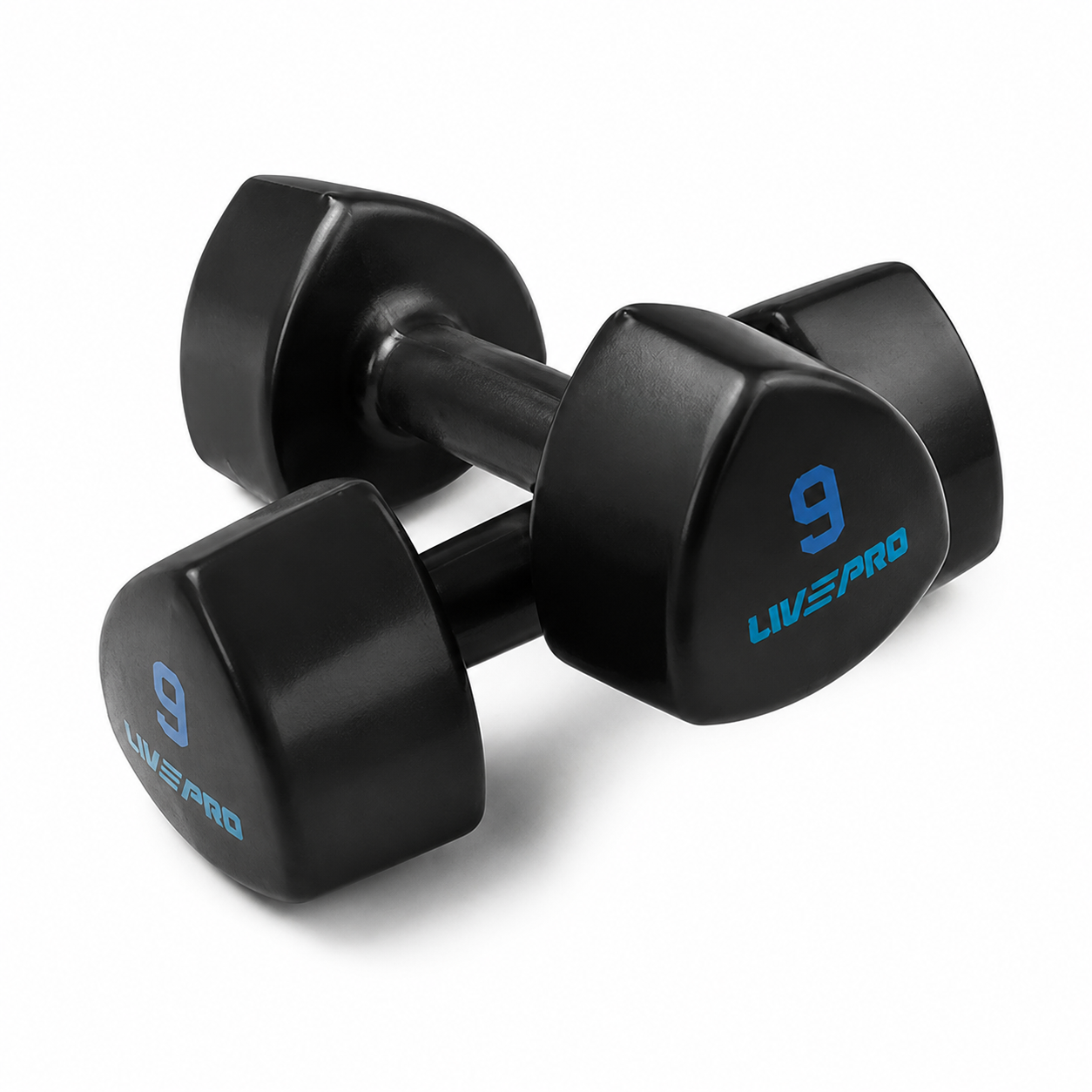 Livepro Studio Dumbbells LP8070 - 1 Kg to 10 Kg
