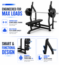 Thumbnail for Insight Fitness Flat Olympic Bench - DR004