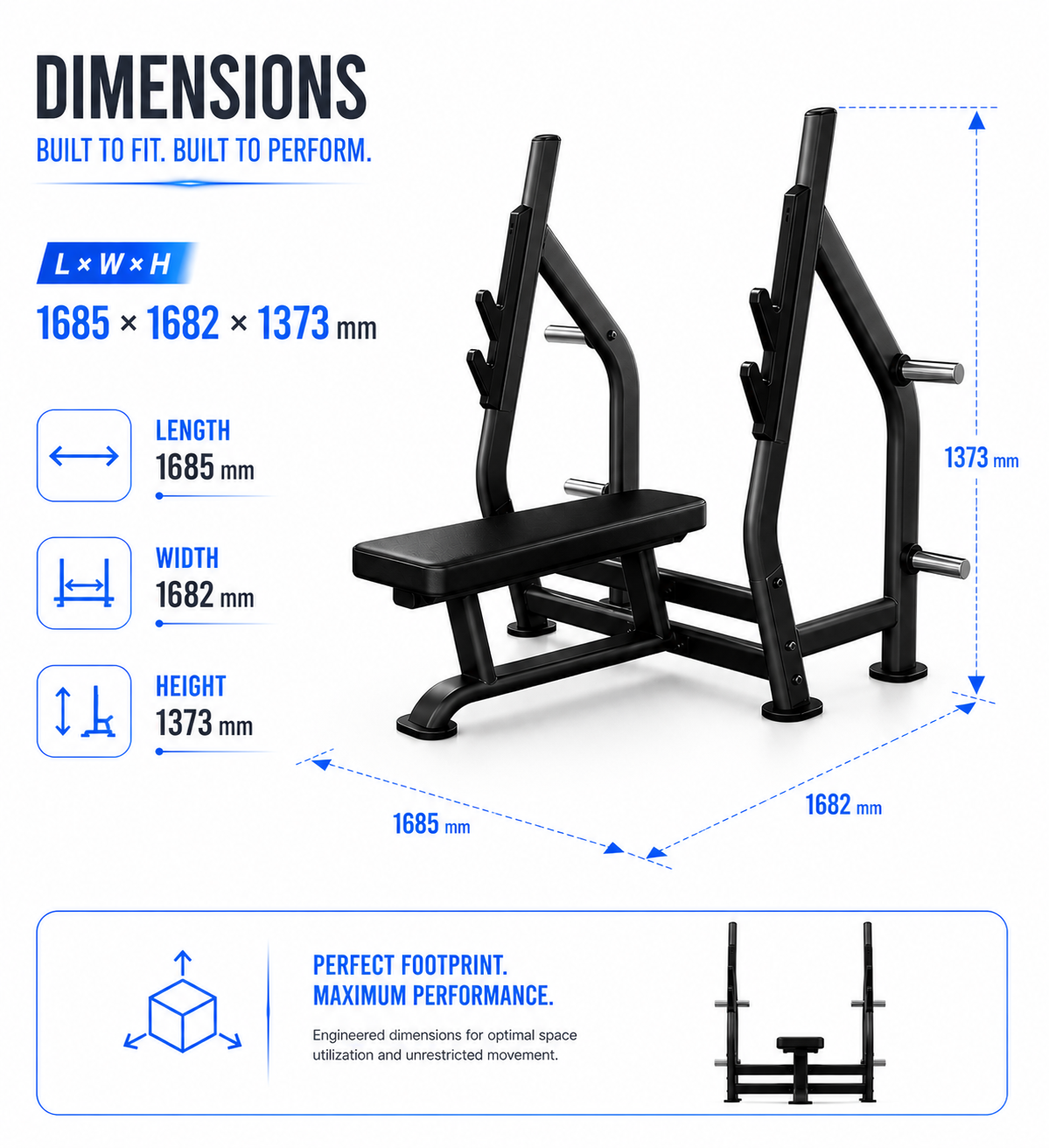 Insight Fitness Flat Olympic Bench - DR004