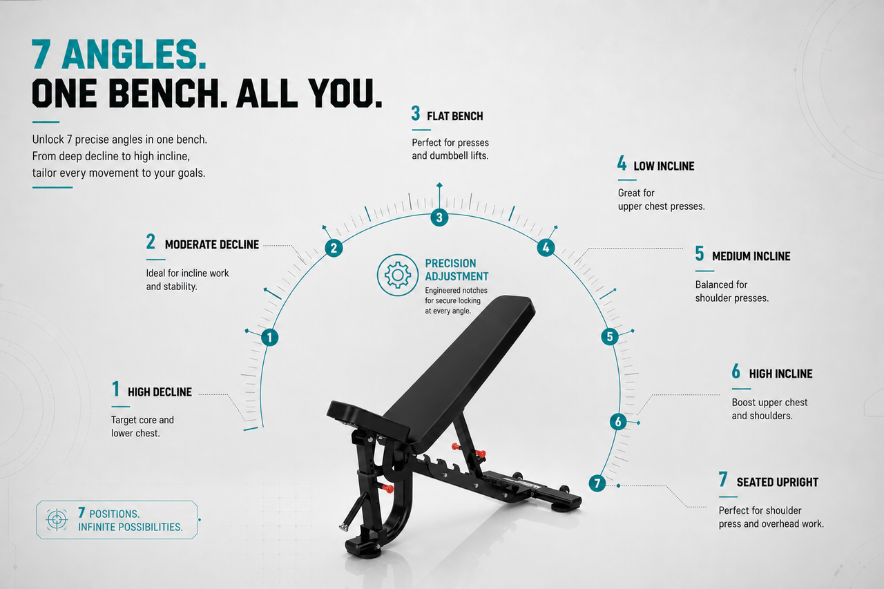 Insight Fitness Adjustable Bench - DR034