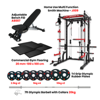 Thumbnail for J009 Multi Function Rack Combo with Plate Set Bench and Flooring - Bundle Offer