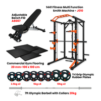 Thumbnail for J010 Multi Function Rack Combo with Plate Set Bench and Flooring - Bundle Offer