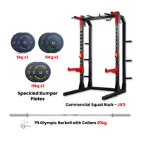 Thumbnail for J611 Squat Rack Combo with Plate Set and Bench - Bundle Offer