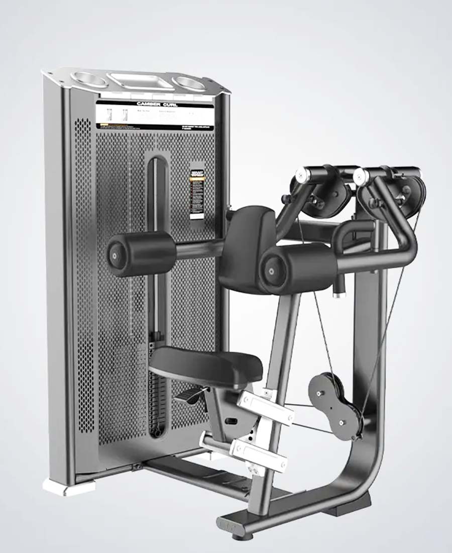 DHZ Fitness Lateral Raise - E7005 typically used for strength training, featuring a seat and adjustable backrest in a gym setting.