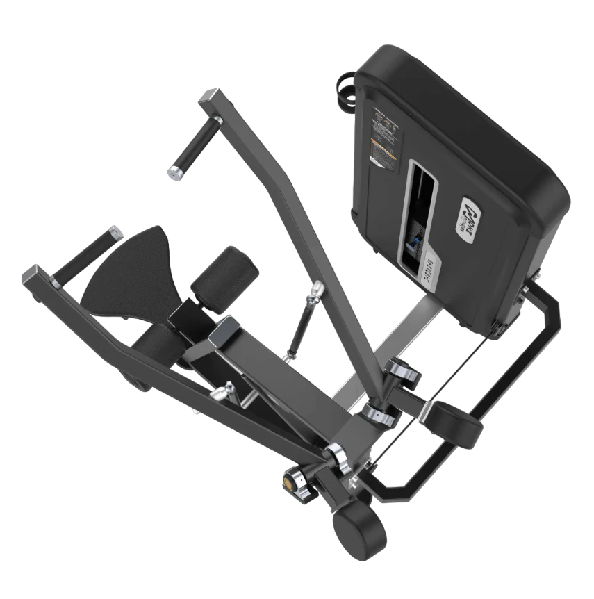 DHZ Fitness Pulldown - U3035 with control panel on a white background