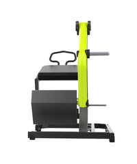 Thumbnail for DHZ Fitness Rear Kick - Y940, specifically a rear kick machine with black padding and a bright yellow support structure.