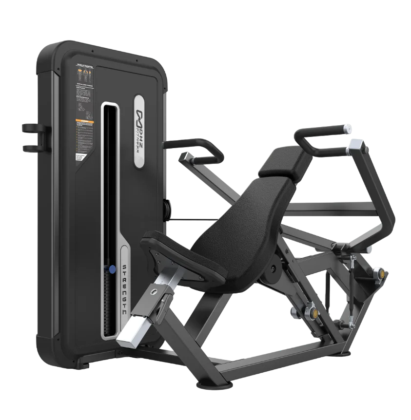DHZ Fitness Shoulder Press - U3006 with black and gray design on a white background